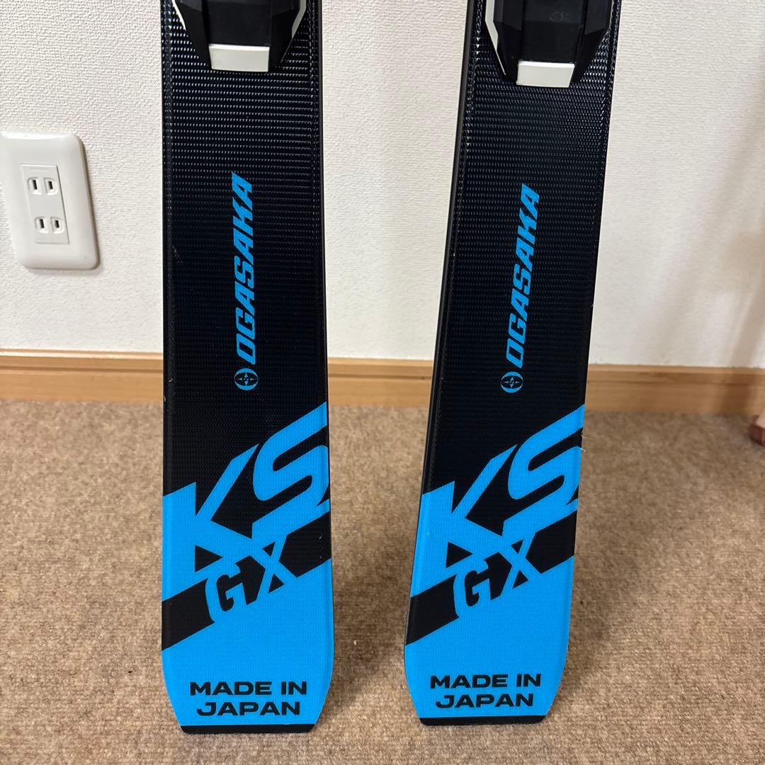 OGASAKA KEOS スキー板 青/黒 ビンディング付き