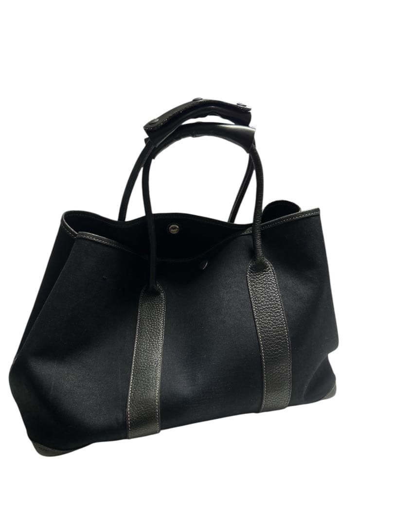 美品　セール✨エルメス　ガーデンパーティー　トワルオフィシエ・ブラック　PM