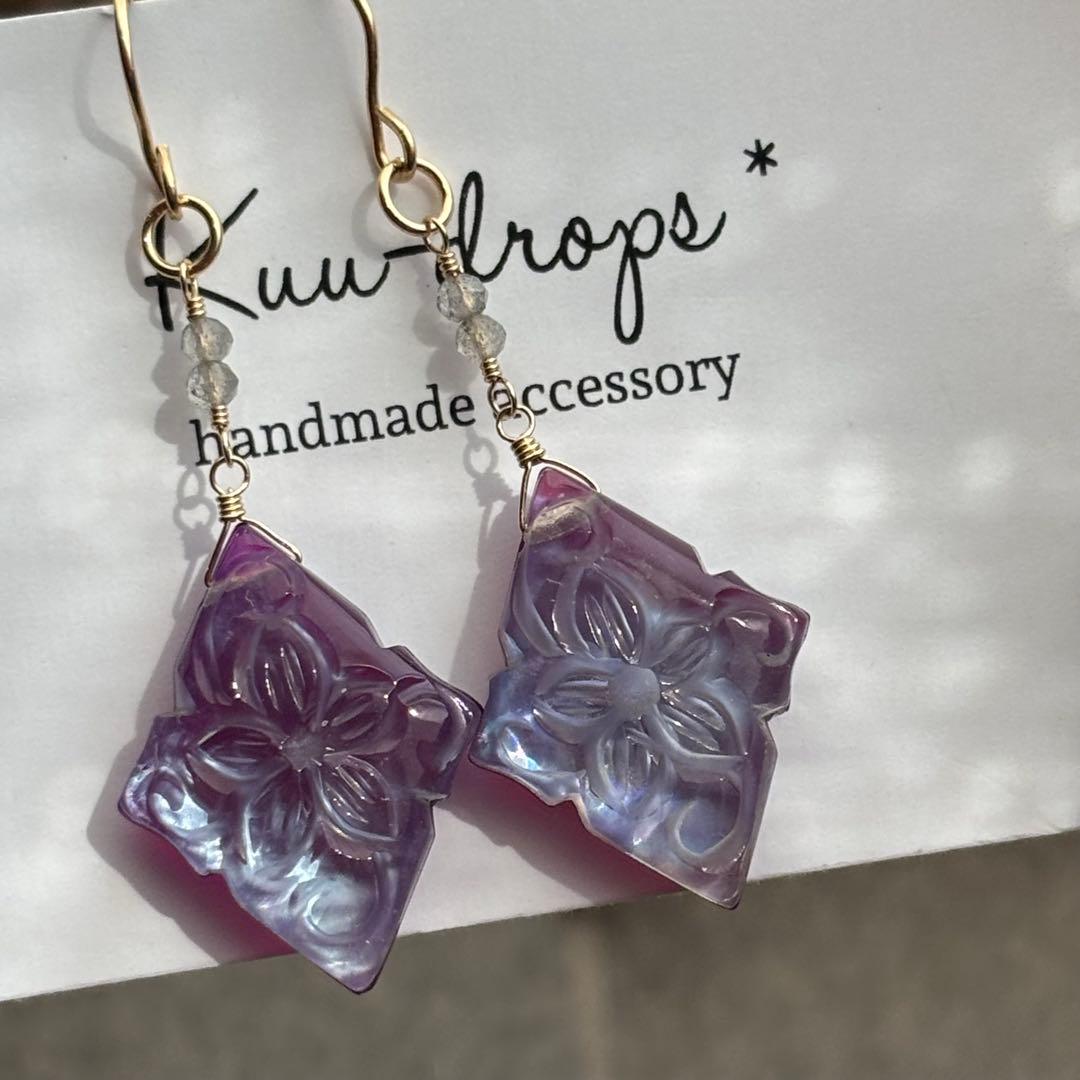 【専用です】14kgf♦︎アメトリン《大粒》✳︎ピアス・ネックレス・他計4点