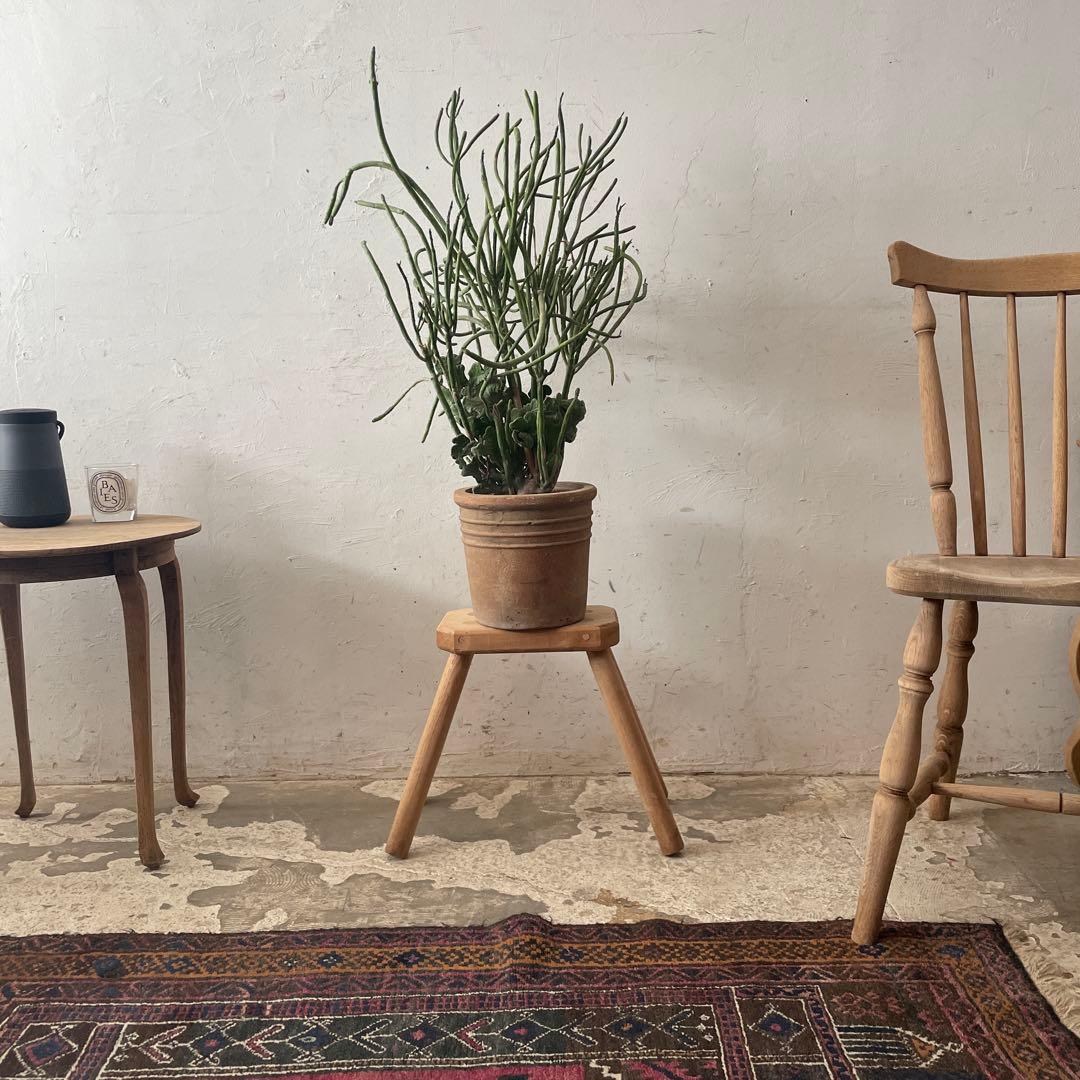 ビンテージ　スツール　花台　剥離