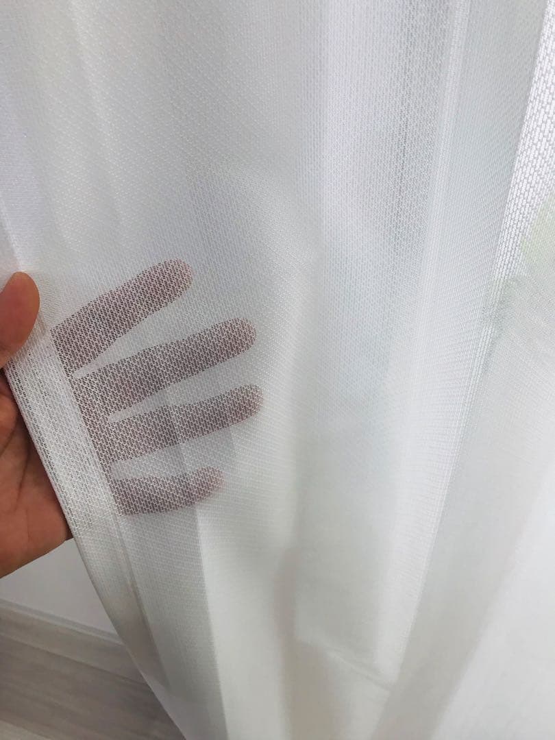 よう　1級遮光防炎　2枚　レース　2枚