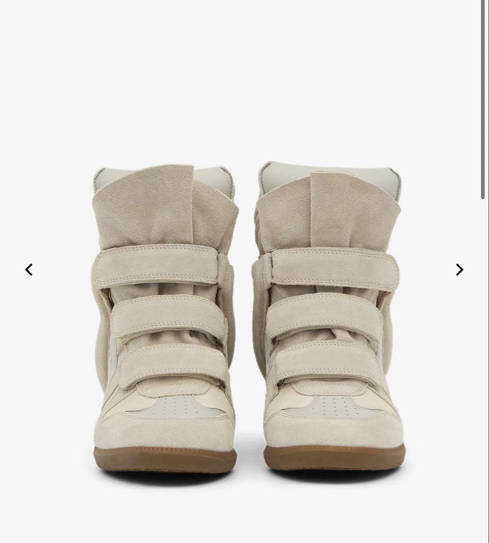 イザベルマラン ベケット スウェード レザー ハイカット スニーカー