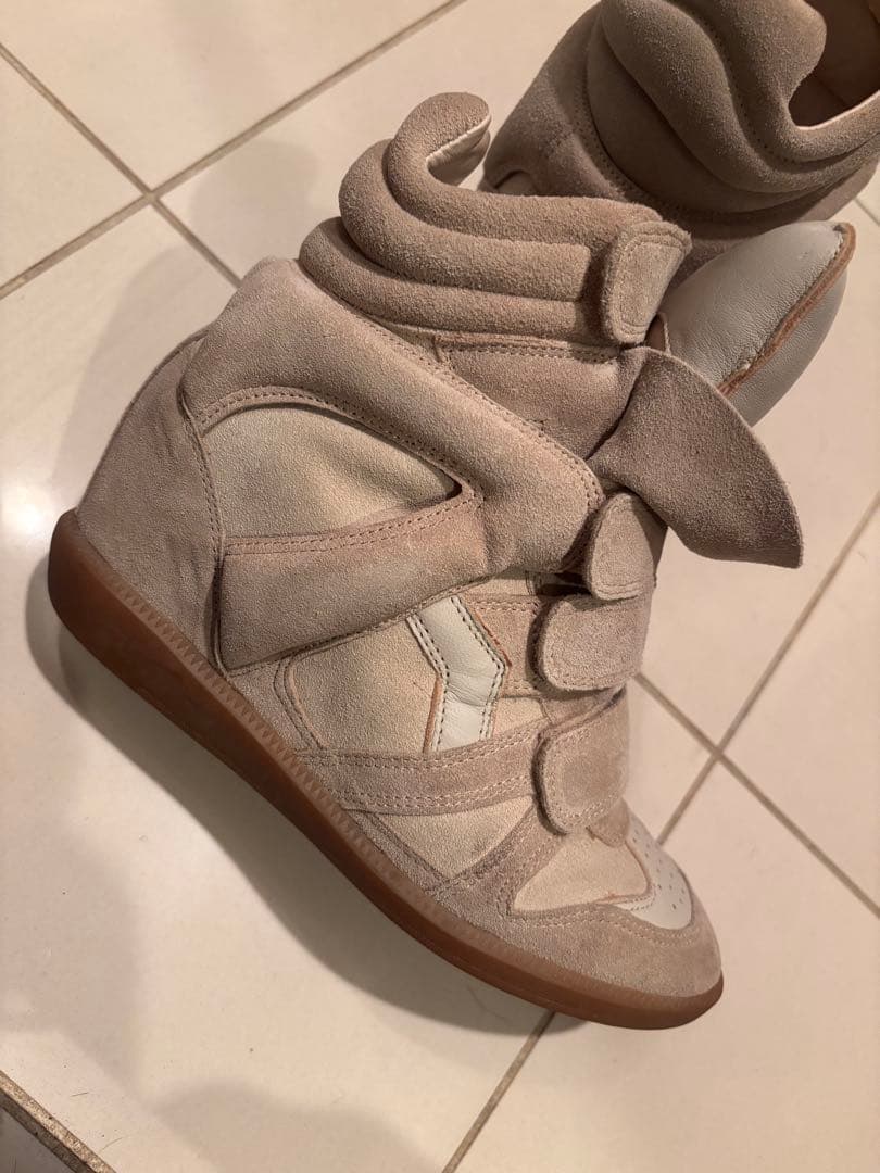 イザベルマラン ベケット スウェード レザー ハイカット スニーカー