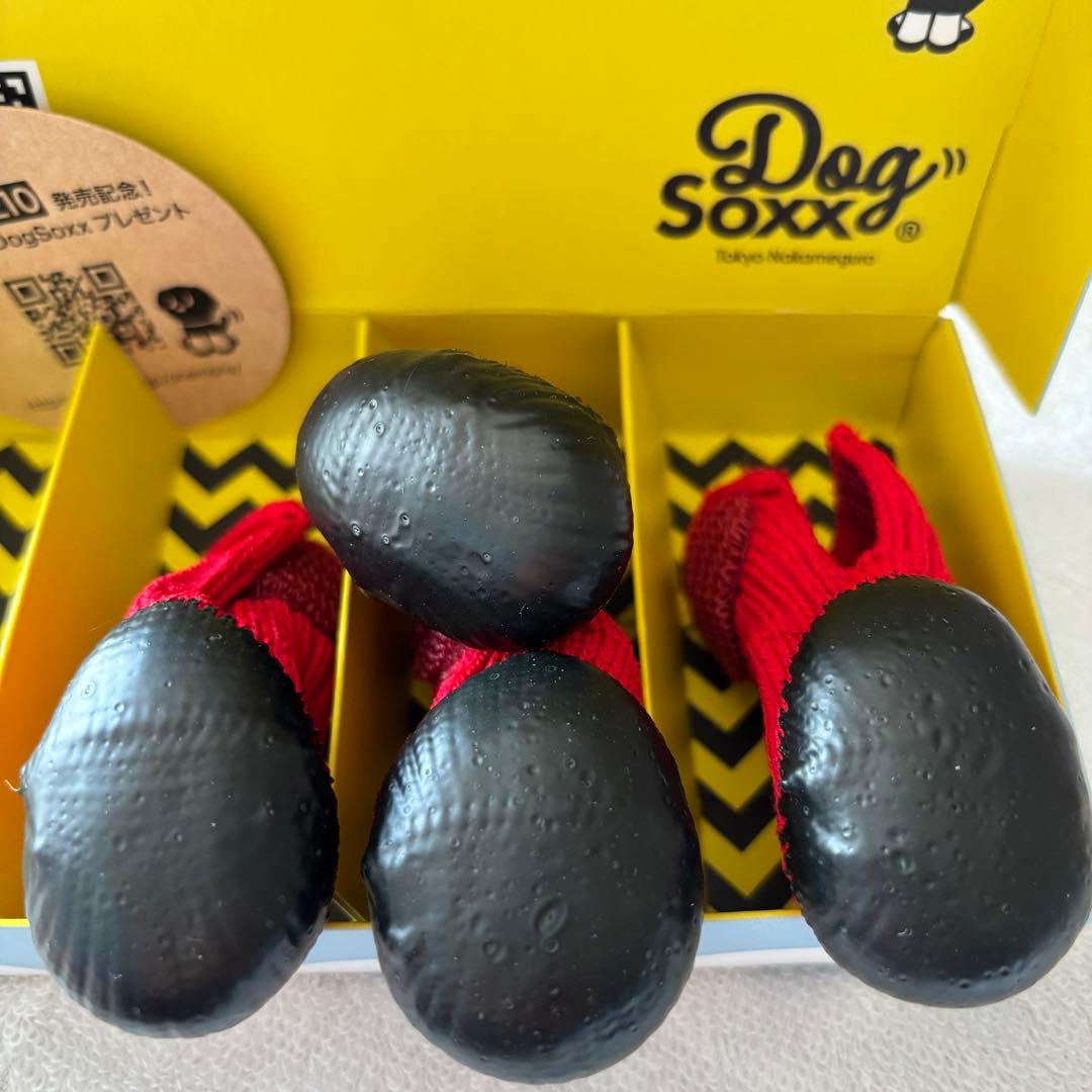 新品！DogSoxx ドッグソックス 犬用ブーツ 赤 サイズ2 4足セット