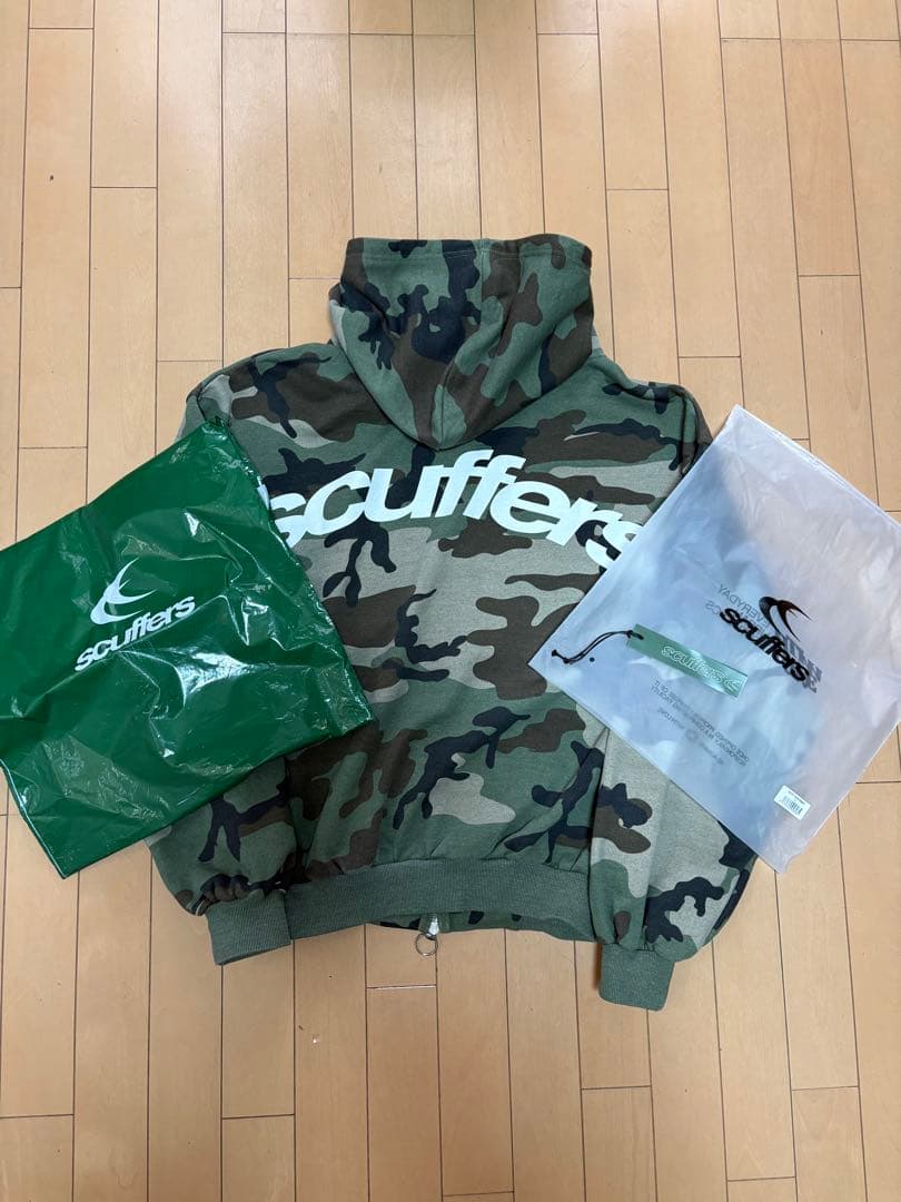 scuffers SCFF Camo Zipper ジップアップパーカ 迷彩 L