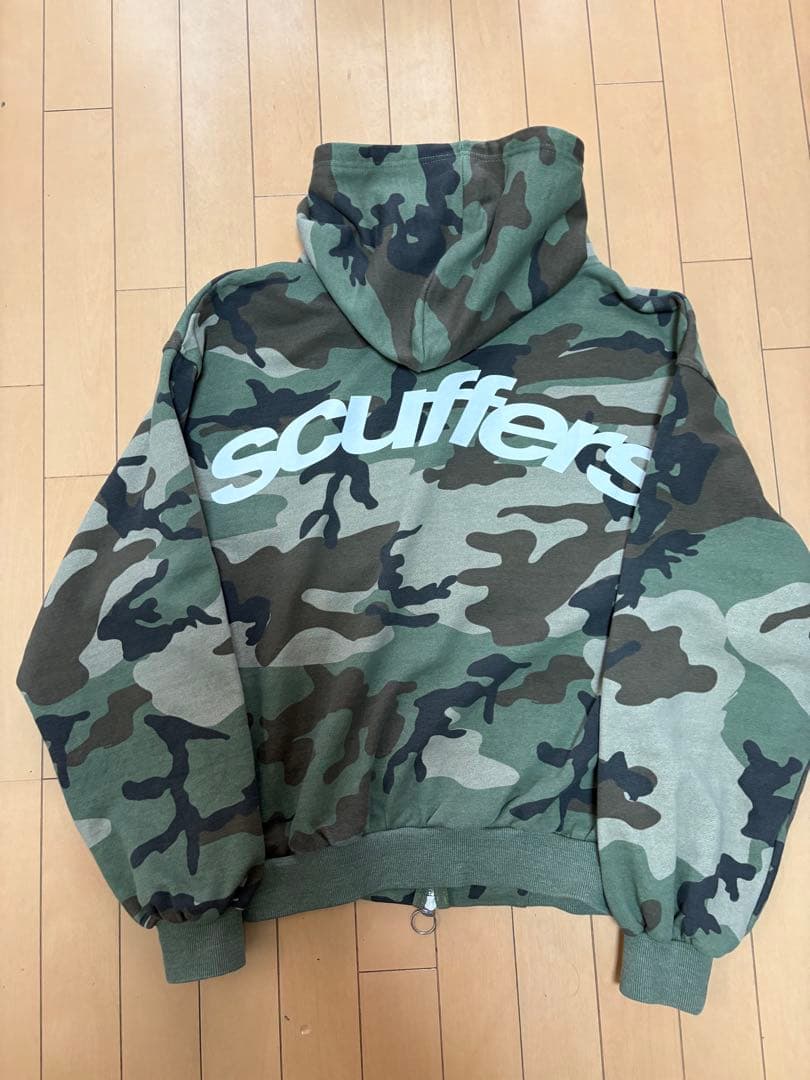 scuffers SCFF Camo Zipper ジップアップパーカ 迷彩 L