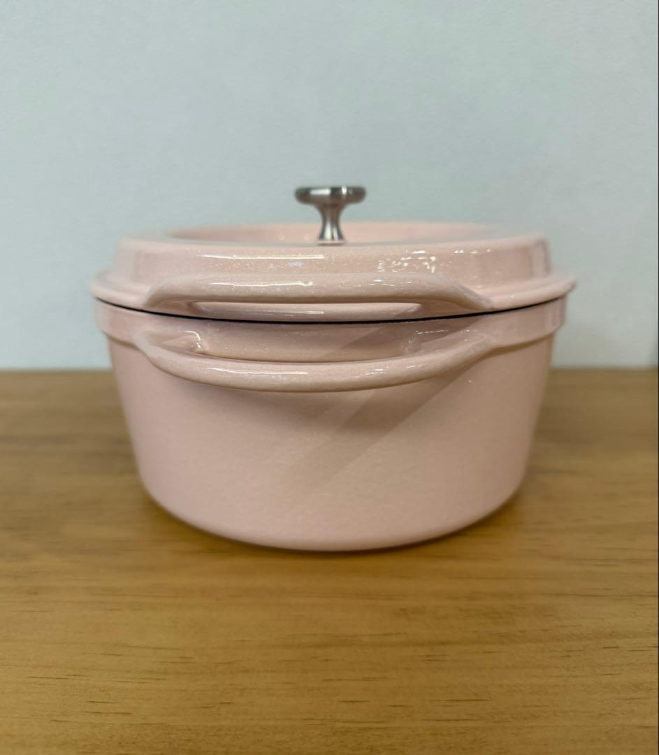 バーミキュラ オーブンポット 18cm パールピンク両手鍋　無水鍋　レシピ本付き