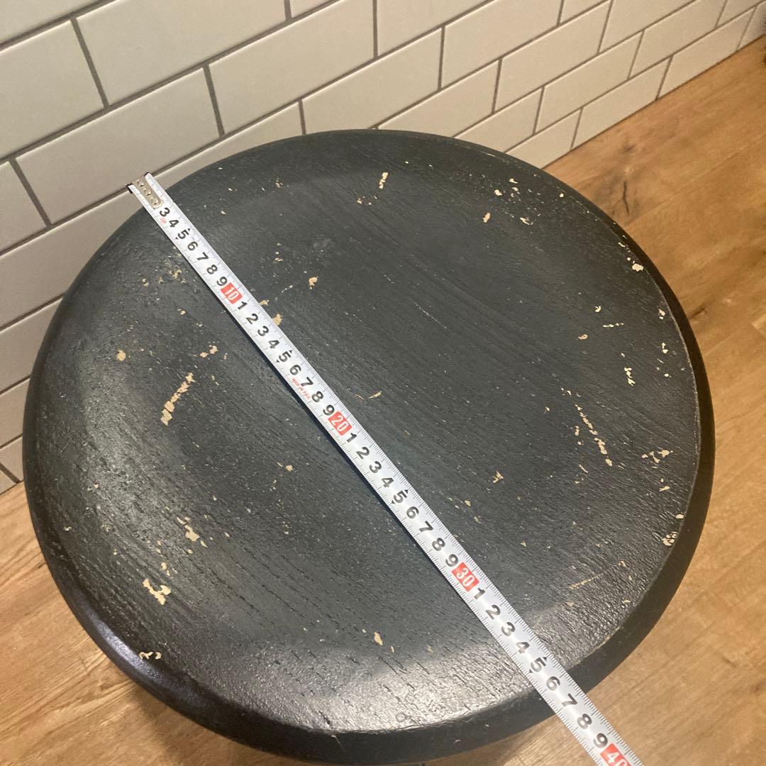 サラグレース 黒いスクリュー式スツール