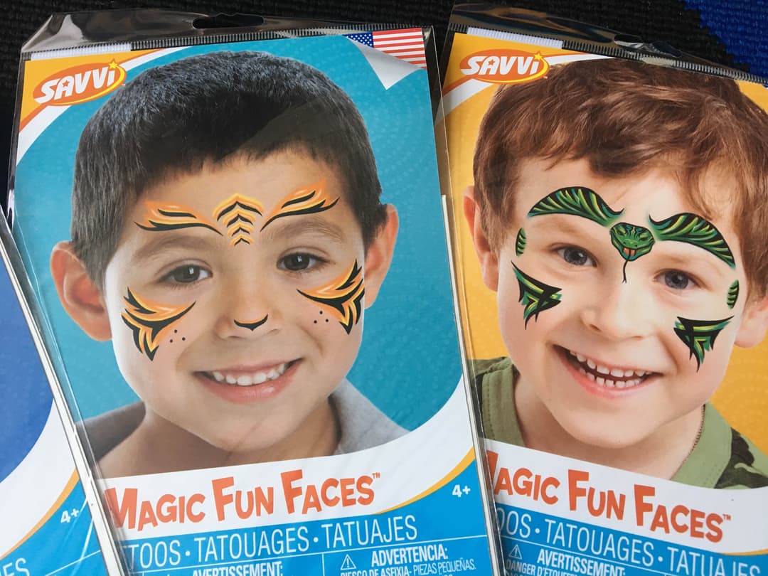 アメリカ☆フェイスタトゥー☆男の子編。ハロウィン