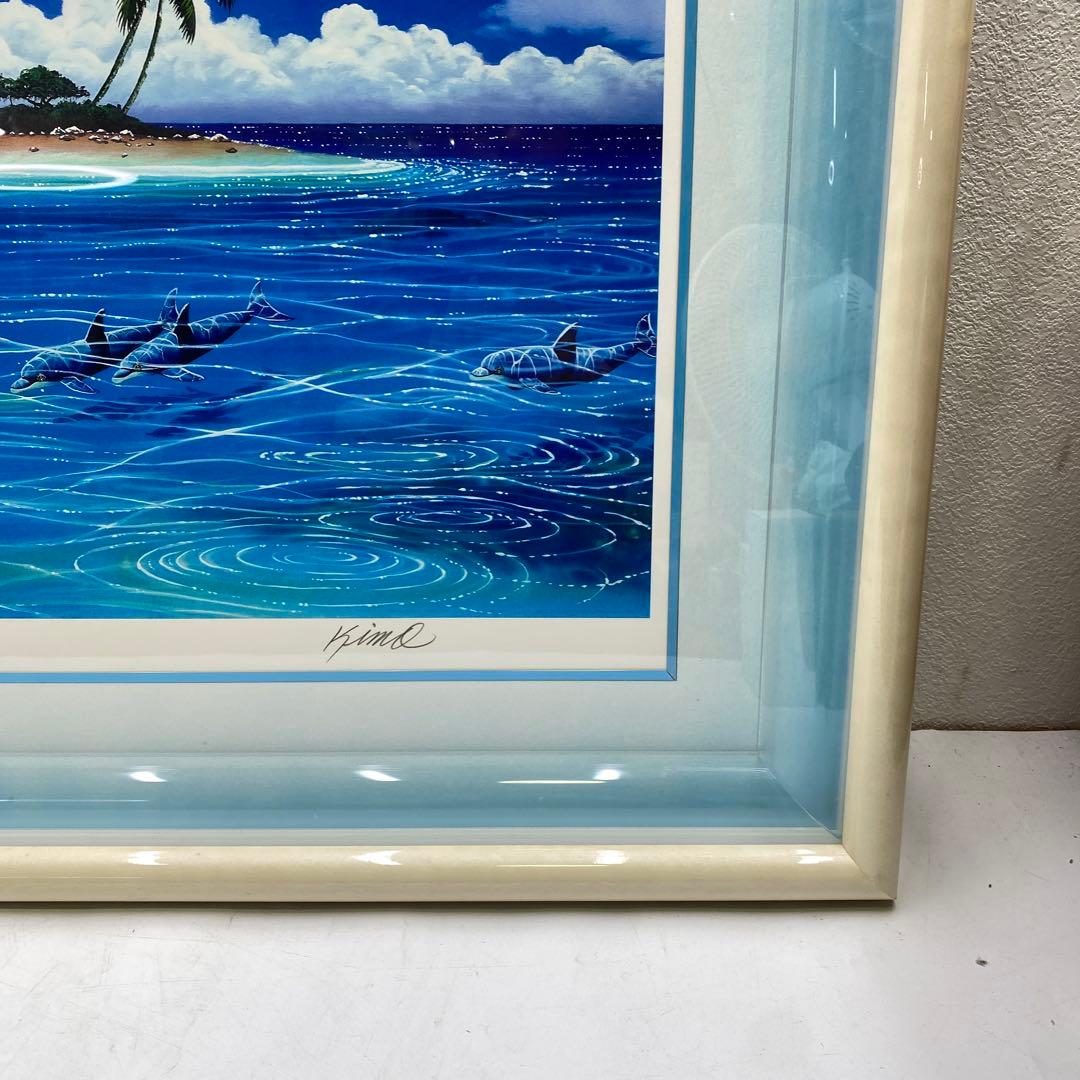 キモ ドルフィンアイランド シルクスクリーン イルカ 絵画