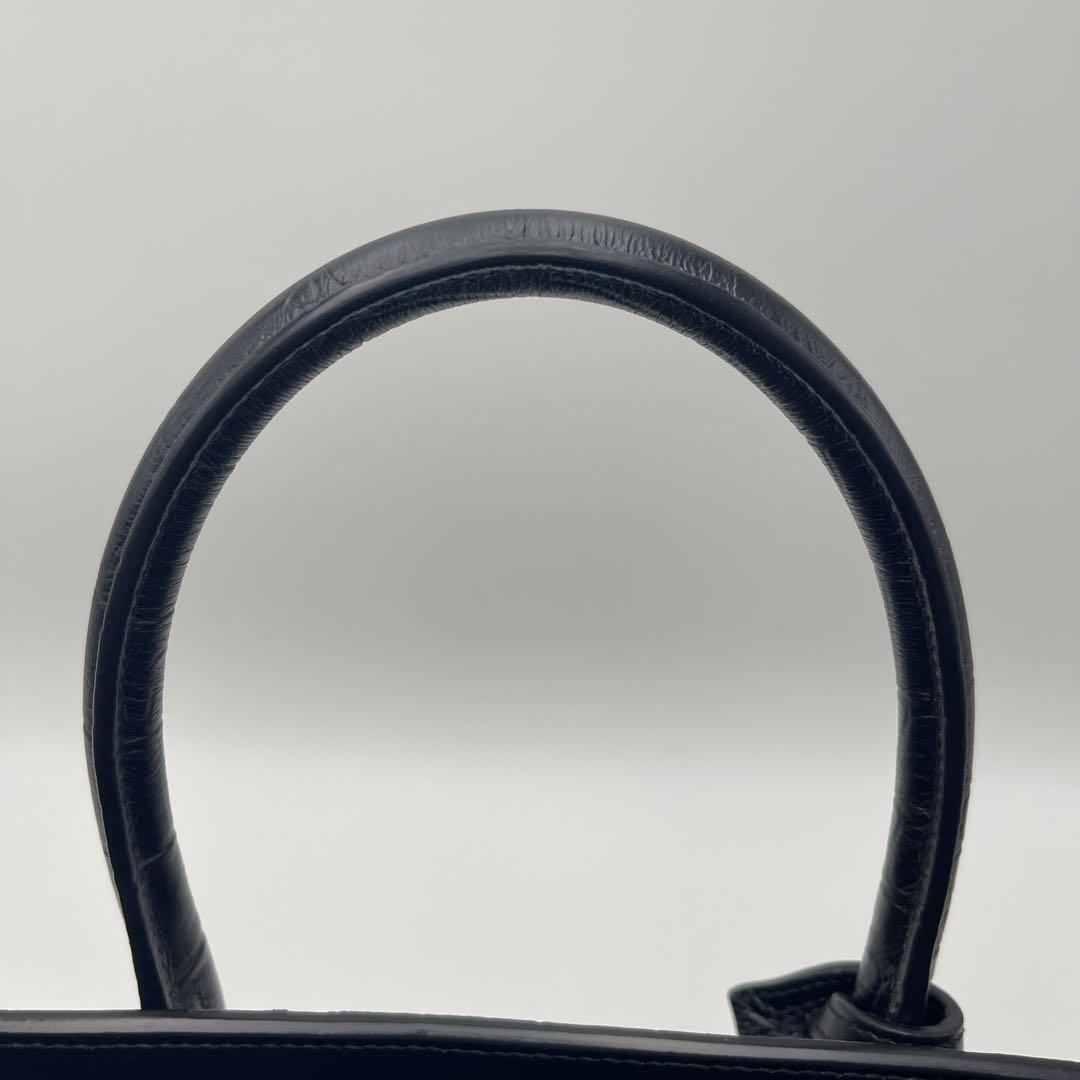 【新品未使用】SAINT LAURENT サックドジュール 型押しクロコ　ラージ