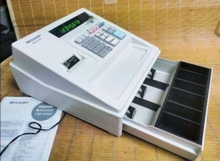 シャープレジスター　XE-A147　PC連携売上管理フル設定無料　600061