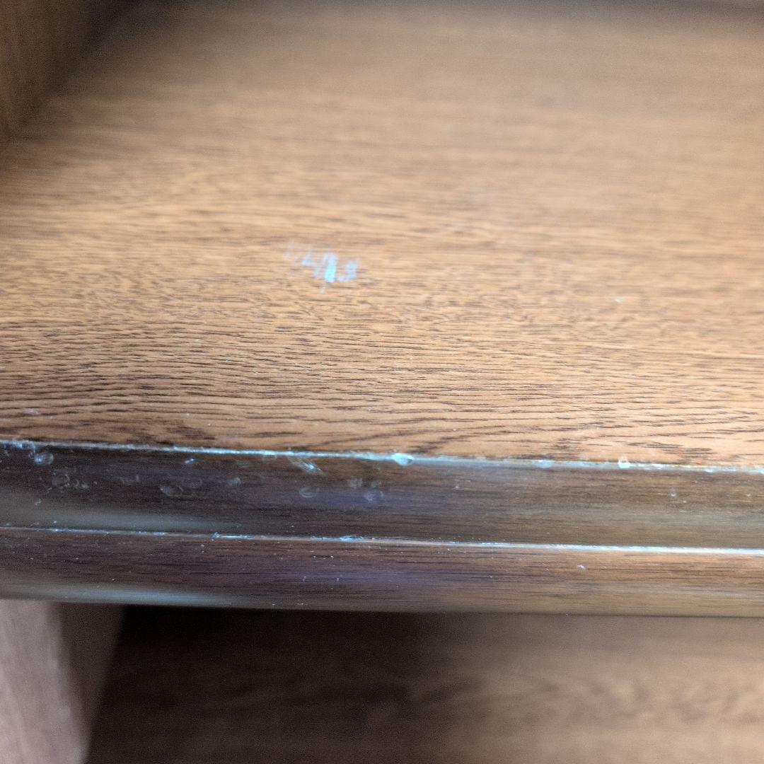 ブラウンスライド式本棚 引き出し付き 収納力抜群　大容量