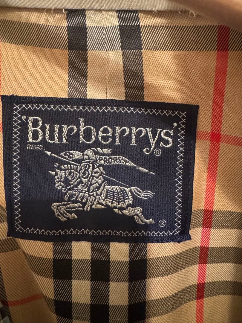 【最終値下げ】Burberry カーキ ステンカラーコート 90's