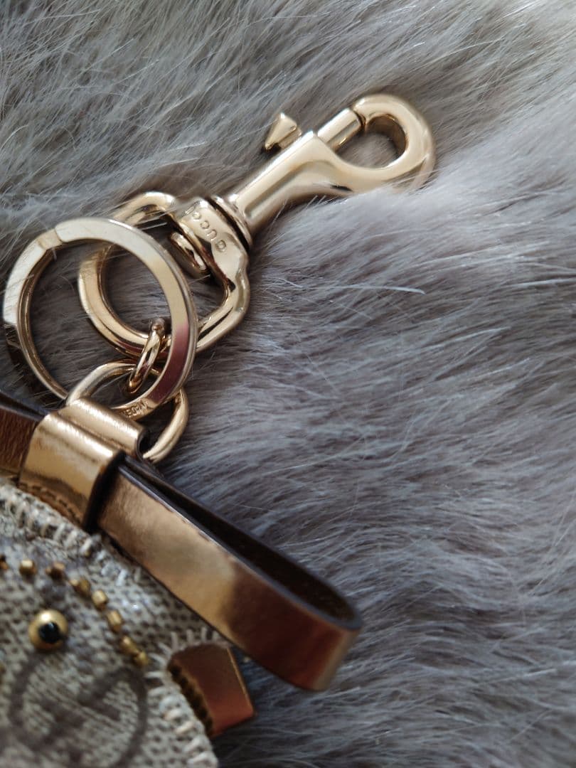 【希少極美品】【GUCCI 】 グッチョリ ブルドッグ キーホルダー チャーム