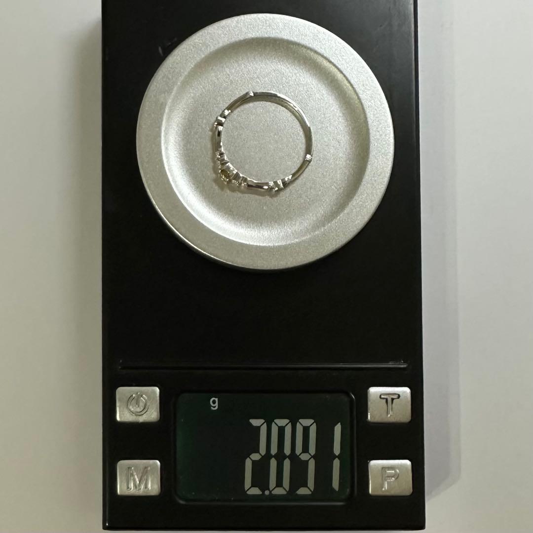 PT900 イエローダイヤモンド リング