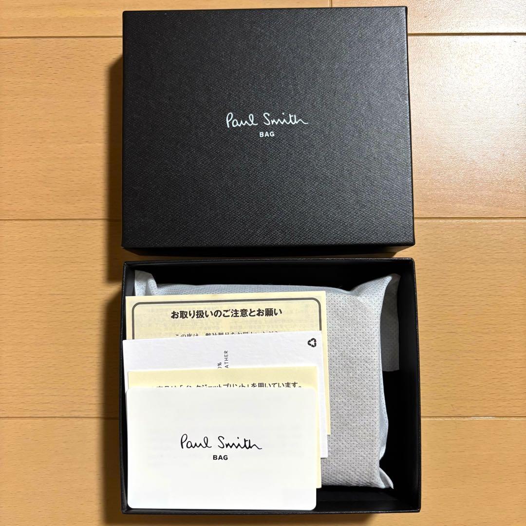 Paul Smith 二つ折り財布　アーティストストライププラー　グレージュ