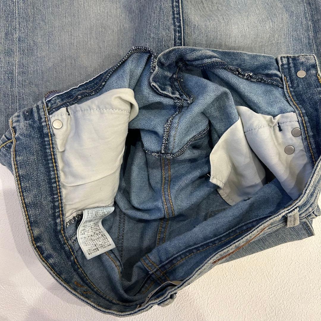 美品✨ヤヌークTrick Denim ボーイズストレート　LEA デニム　22