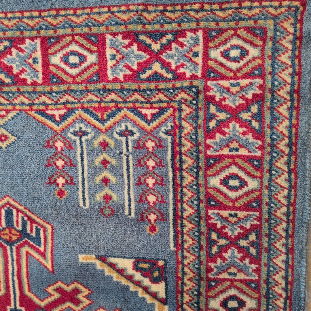 65X91cmパキスタン手織りマット(225)ギャッベ・ペルシャ・じゅうたん