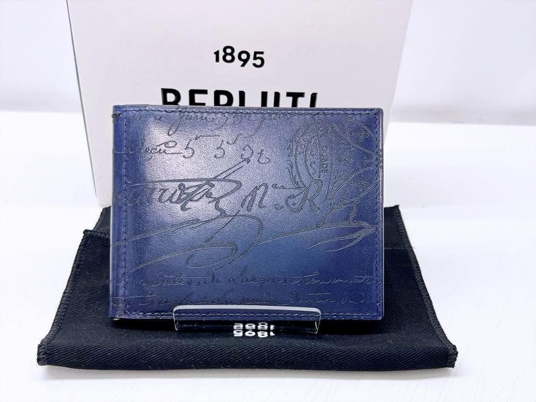 未使用保管　ベルルッティ　フィギュア スクリットレザー 　マネークリップ