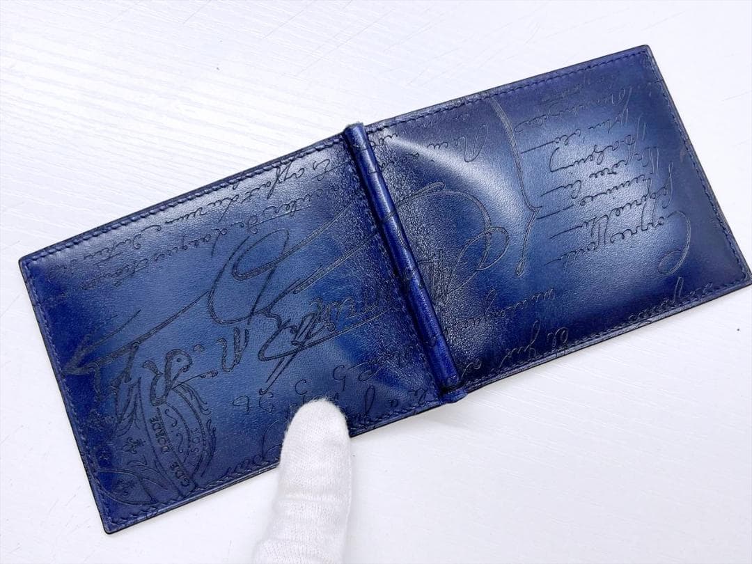 未使用保管　ベルルッティ　フィギュア スクリットレザー 　マネークリップ