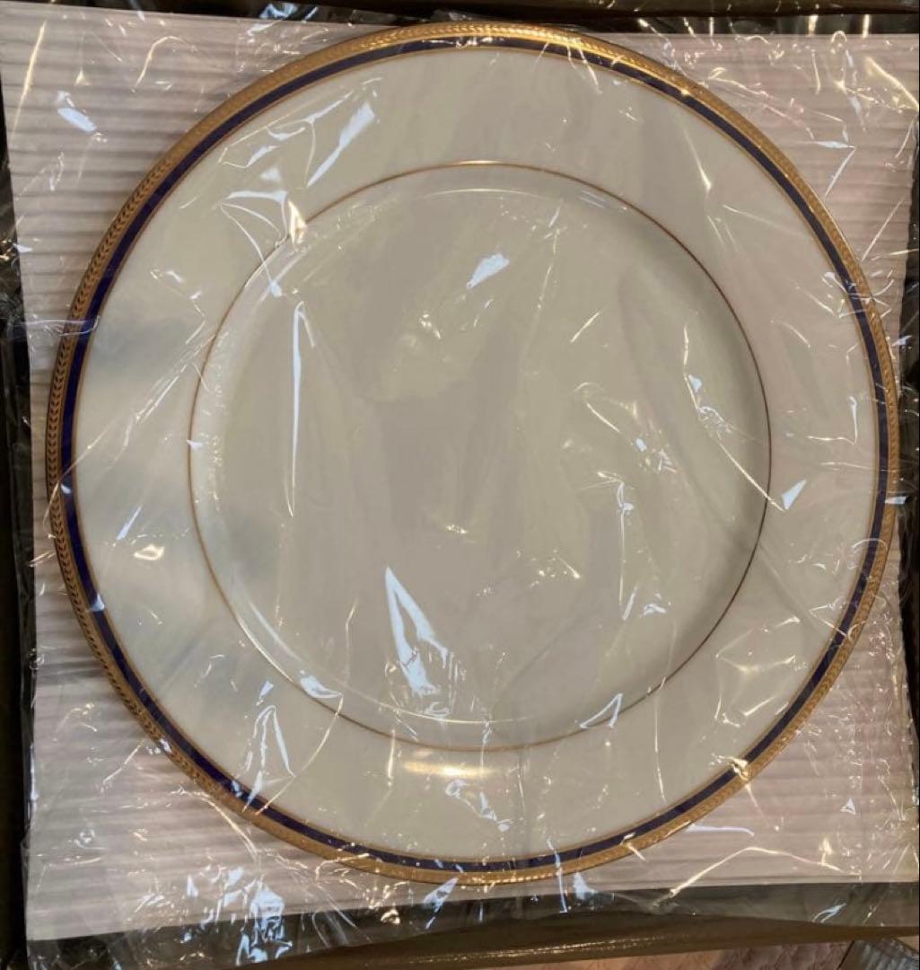 ノリタケTOORAK BLUE金彩 大きい皿27㎝×5枚　21cmx5枚