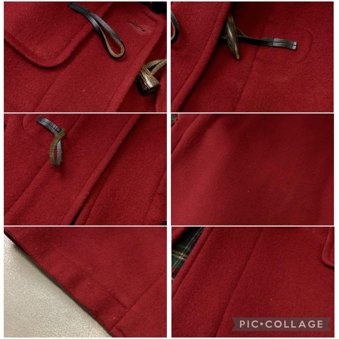 Aquascutum ウール ダッフル コート レッド