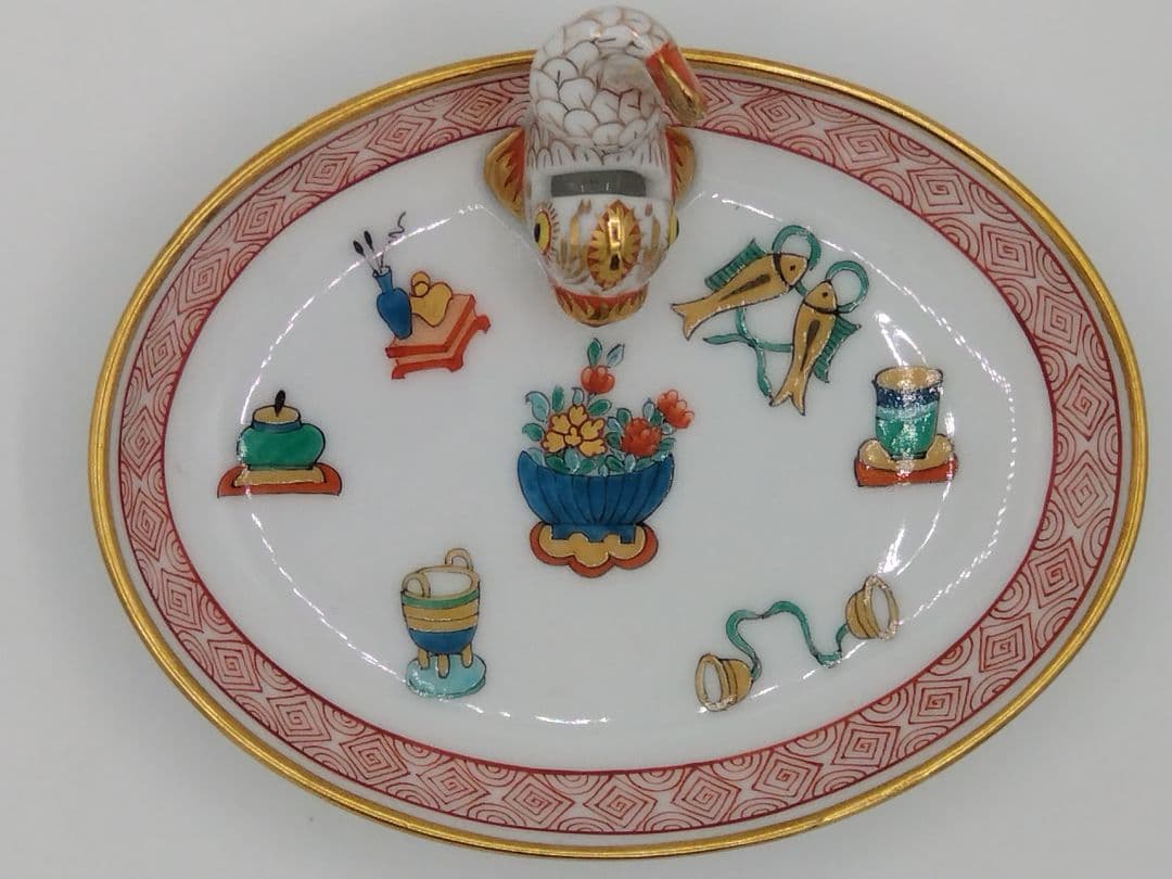 HEREND/ヘレンド　「シノワズリボワッソン」宝尽くし 小物入れ、ミニトレイ