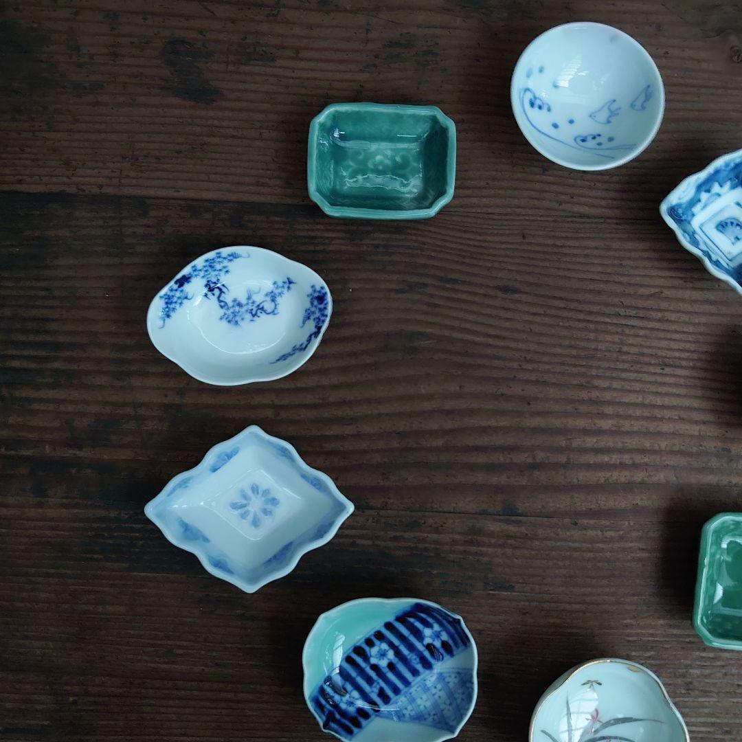 骨董 豆皿 お猪口 9種9枚 骨董 アンティーク