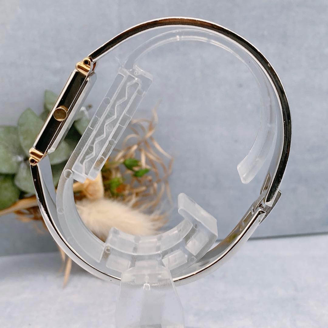 【稼動品】SEIKO バングルウォッチ レディース腕時計 スクエア　シルバー