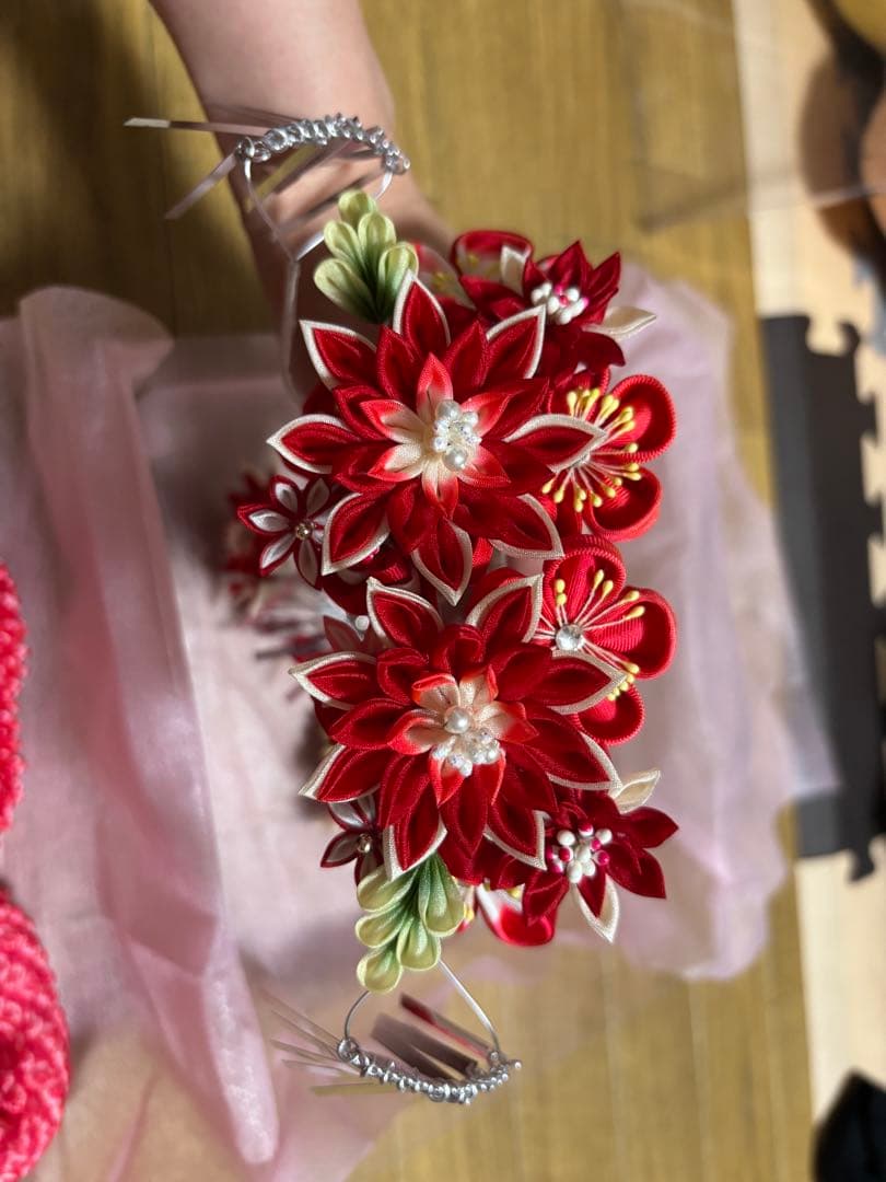 七五三髪飾りセット.勝山かんざし.7歳