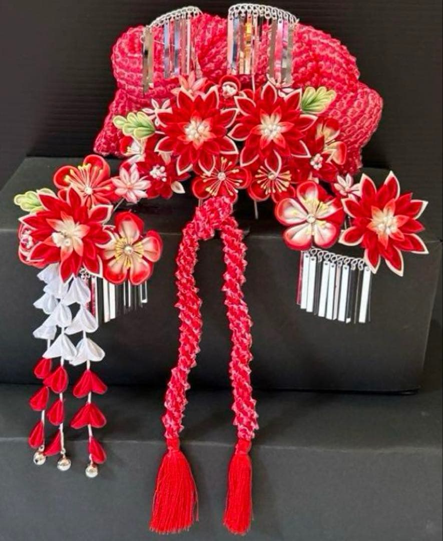 七五三髪飾りセット.勝山かんざし.7歳