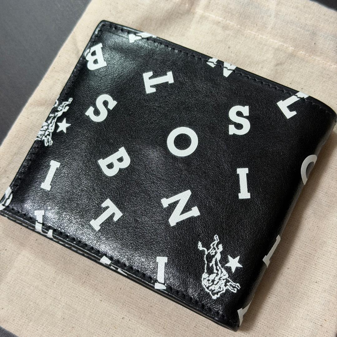 【新品未使用】イルビゾンテ ロゴ 二つ折り 財布 ブラック 黒