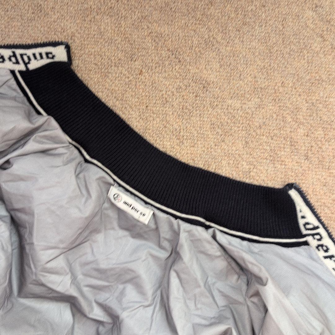 たけ 美品 アンパスィ 防寒仕様 ゴルフ サイズL 人気のネイビー紺