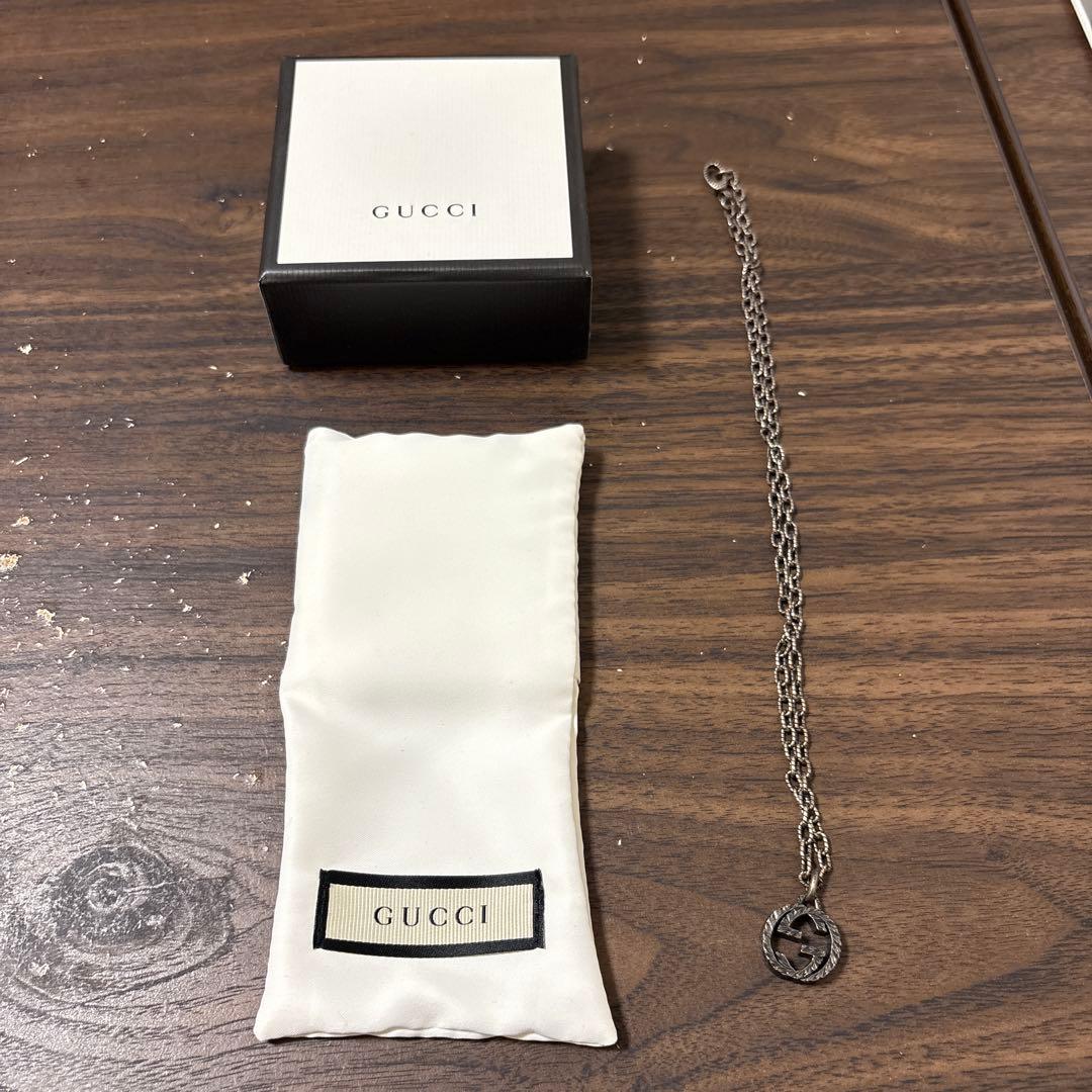 GUCCIネックレス 4217G 8402インターロッキング G