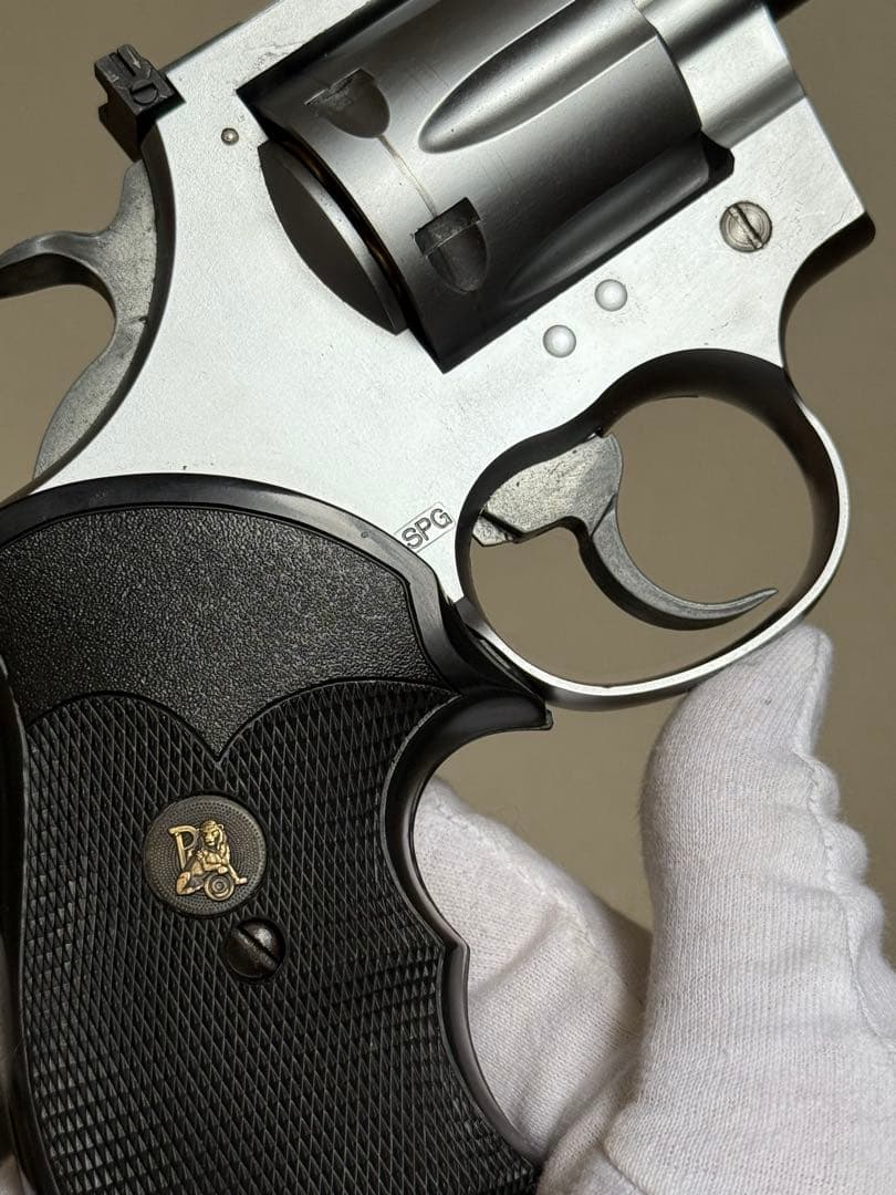 実物グリップ付 KSC コルト Mk-V キングコブラ シルバー モデルガン