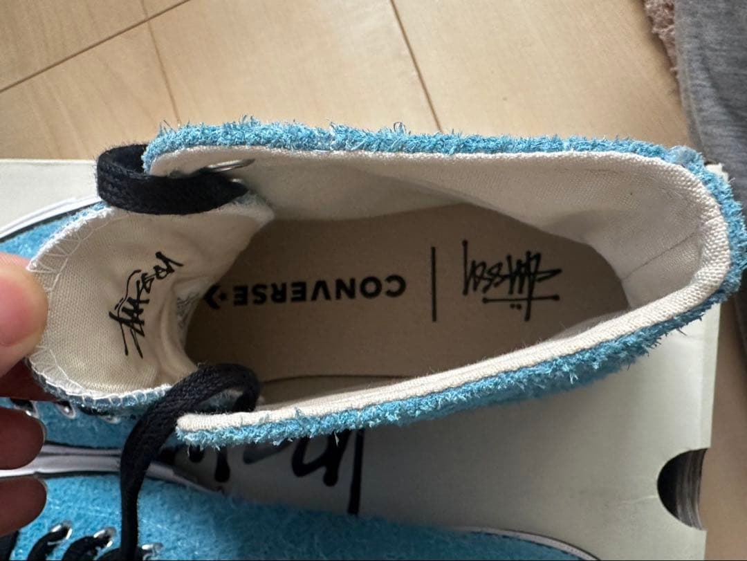 CONVERSE STUSSY コラボ スニーカー 青