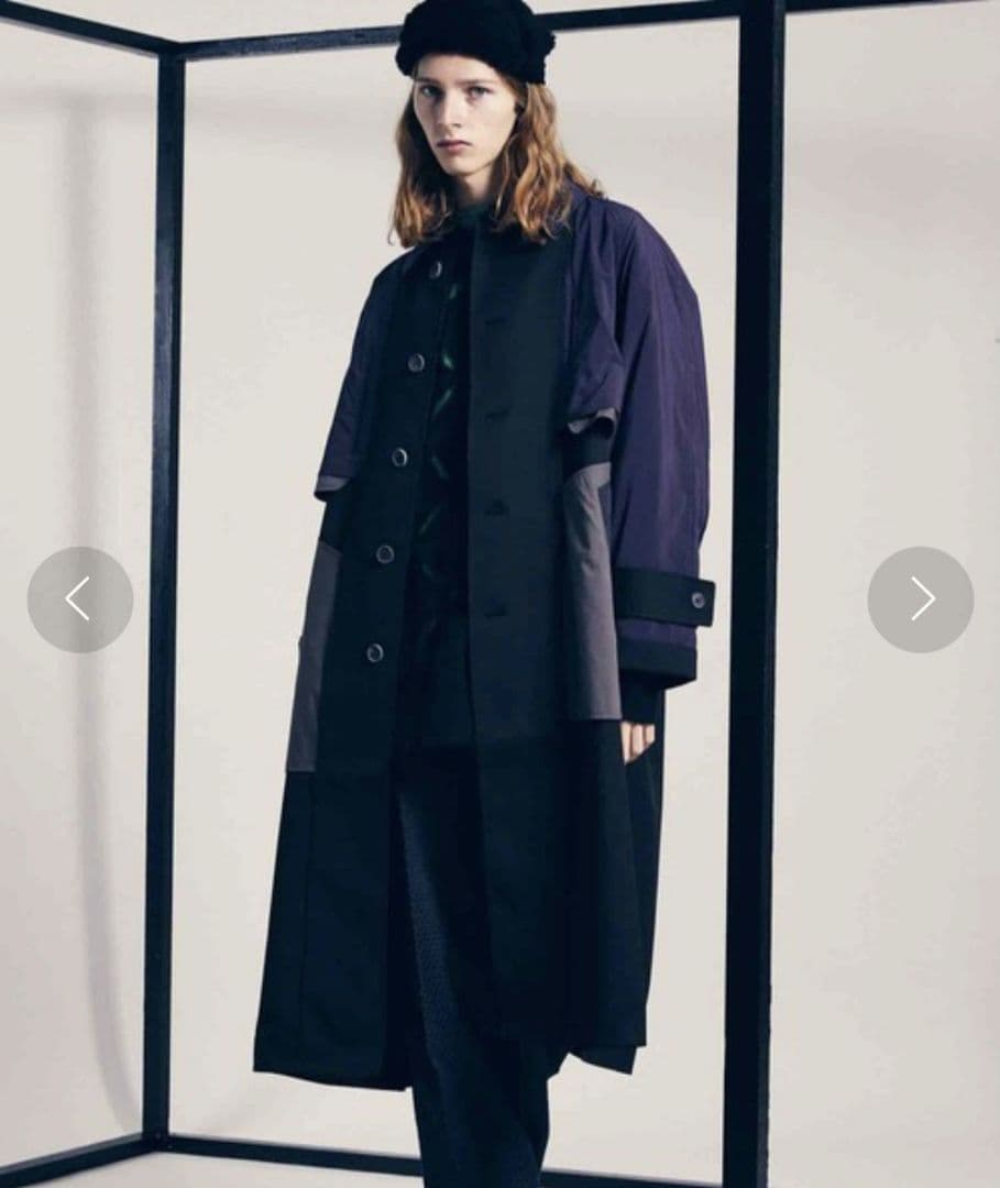 メゾンスペシャル インサイドアウトプライムオーバーステンカラーコート