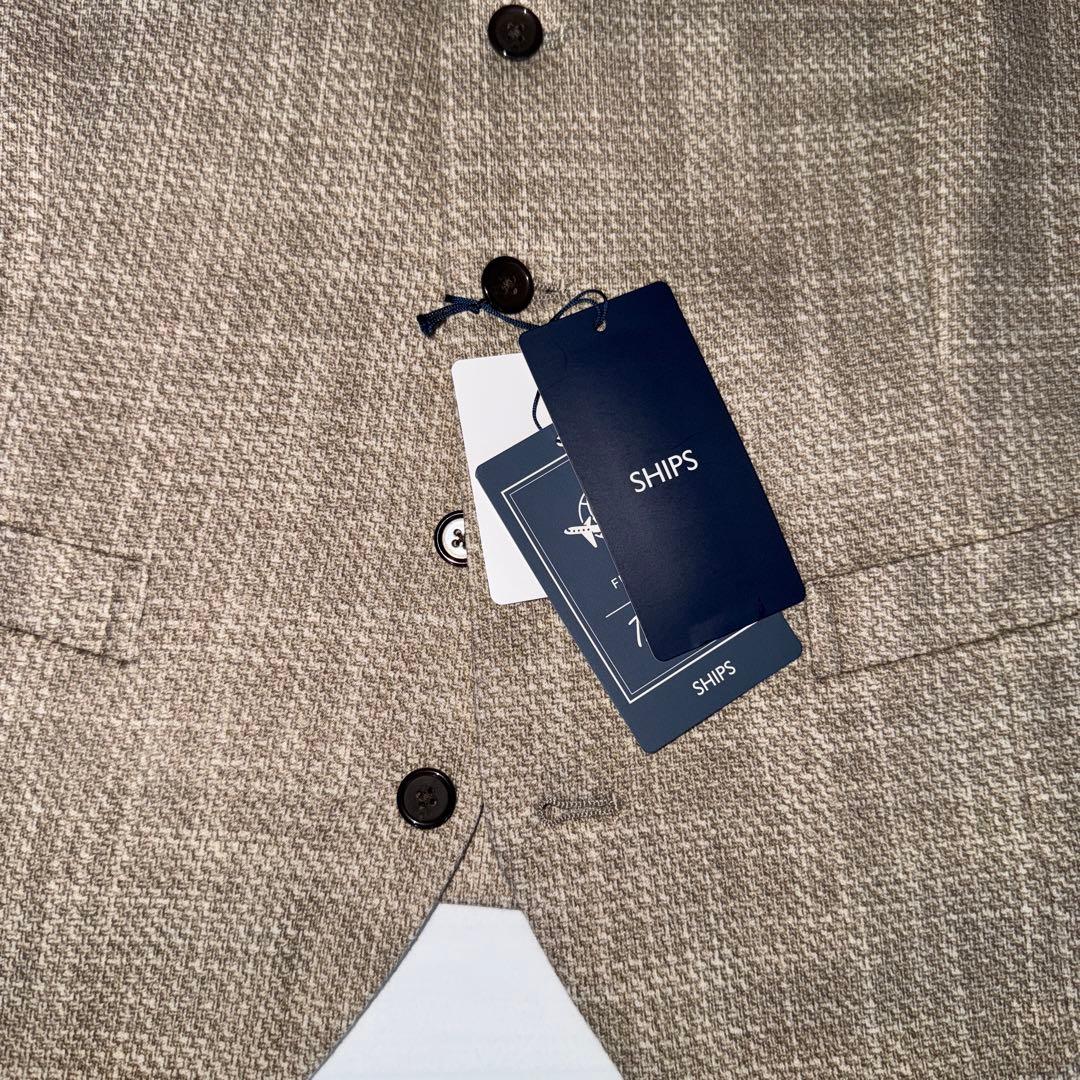 【新品希少】SHIPS シップス ベスト ジレ ベージュ