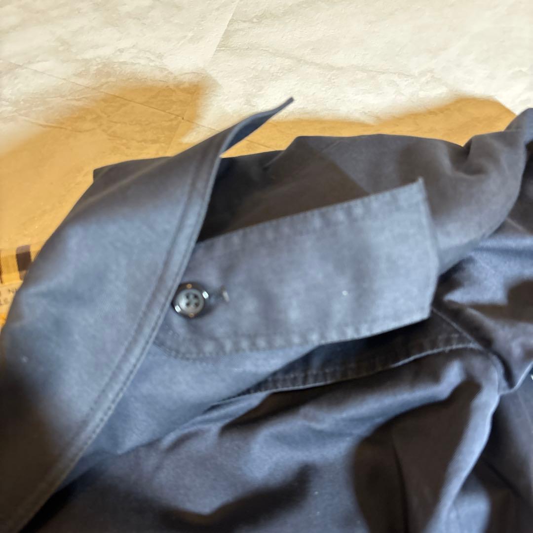 【美品】80s アクアスキュータム トレンチコート vintage 古着　紺