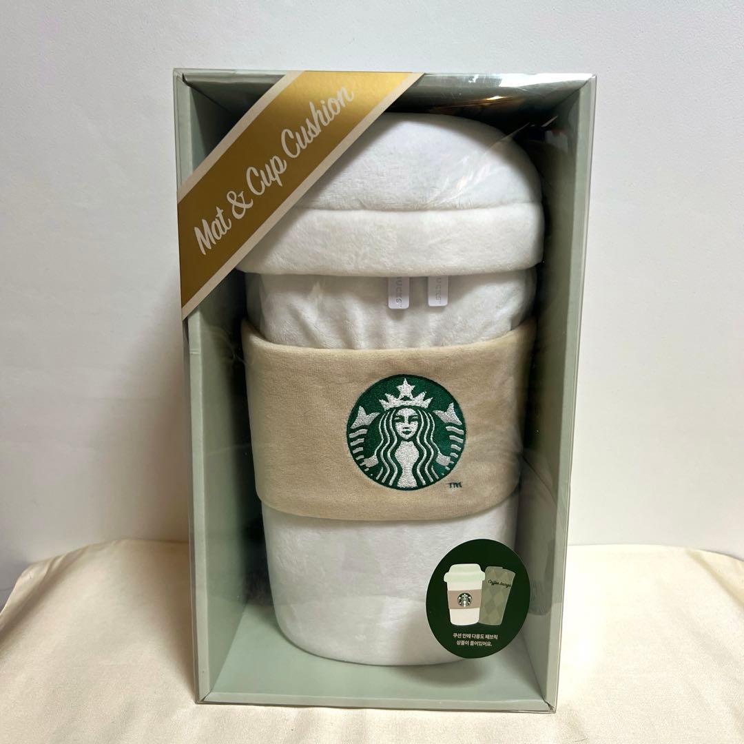 スタバ　韓国　ブランケットMat & Cup Cushion クッション　毛布