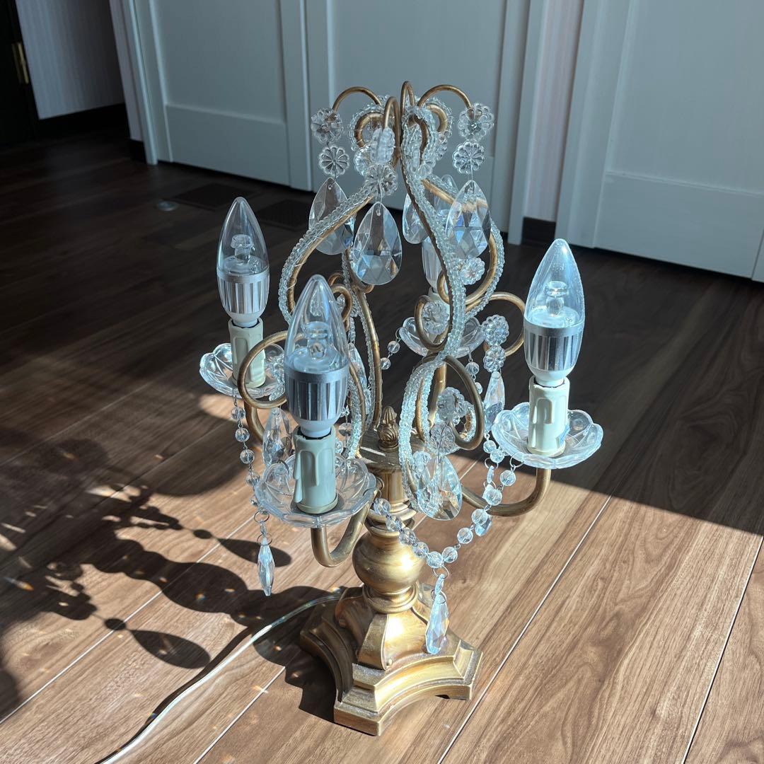 スツール　オットマン　シャンデリアランプ3点　引き取り限定