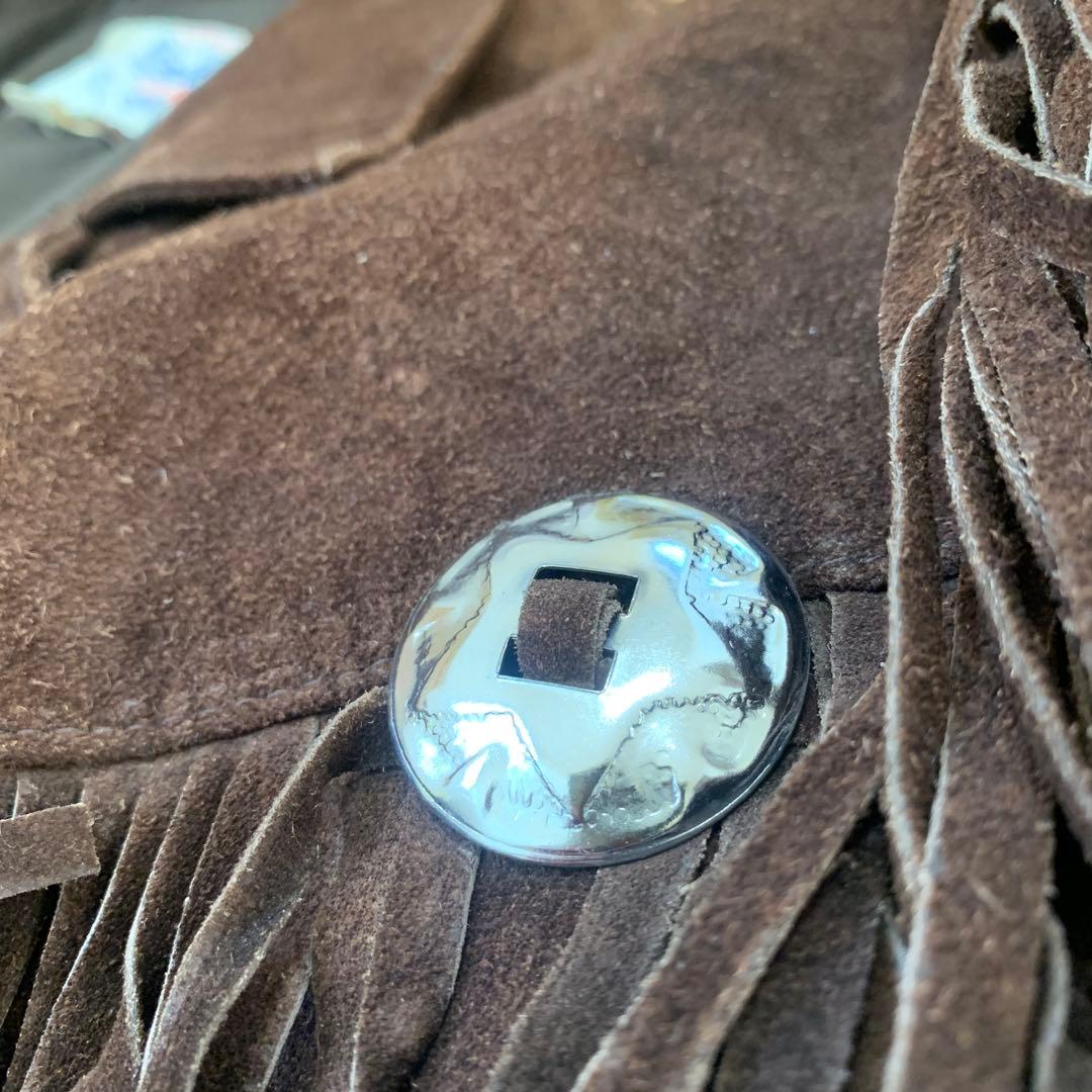 VANGUARD ヴァンガード フリンジジャケット レザー 本革 コンチョ XL