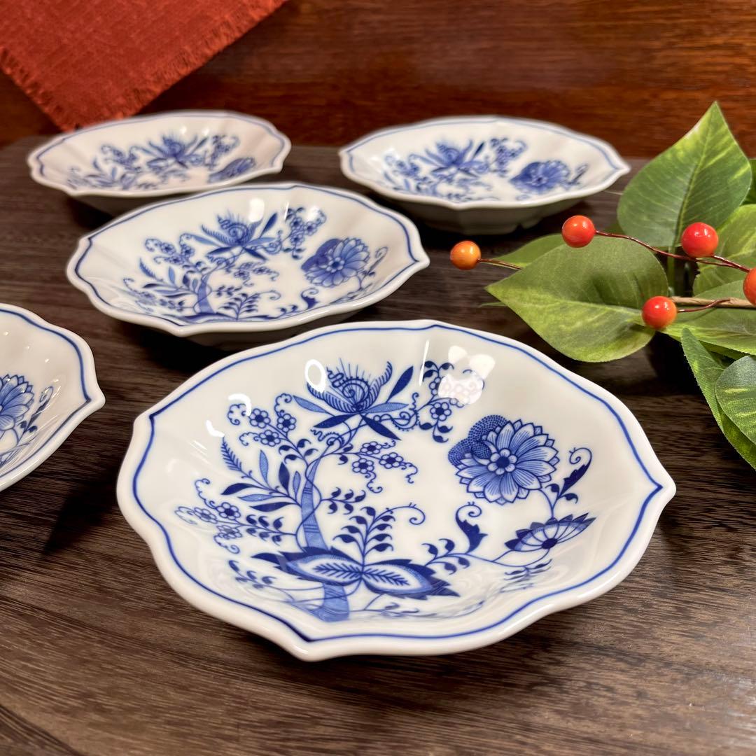 【廃番希少】 ブルーダニューブ スナックデッシュ セット プレート 銘々皿 小皿