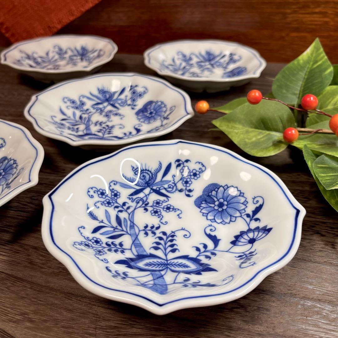 【廃番希少】 ブルーダニューブ スナックデッシュ セット プレート 銘々皿 小皿