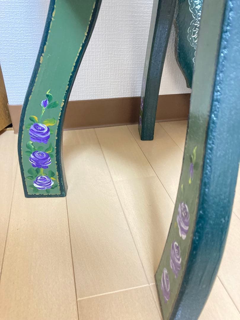 【気まぐれ価格‼️】トールペイント 飾り台 サイドテーブル 壁掛け