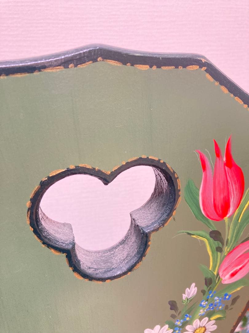 【気まぐれ価格‼️】トールペイント 飾り台 サイドテーブル 壁掛け