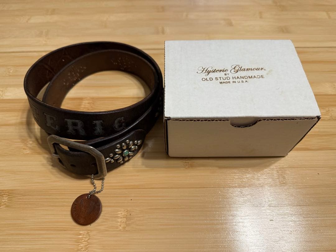 ヒステリックグラマーx オールドスタッズ⭐️ブラック 茶芯⭐️ターコイズストーン⭐️M