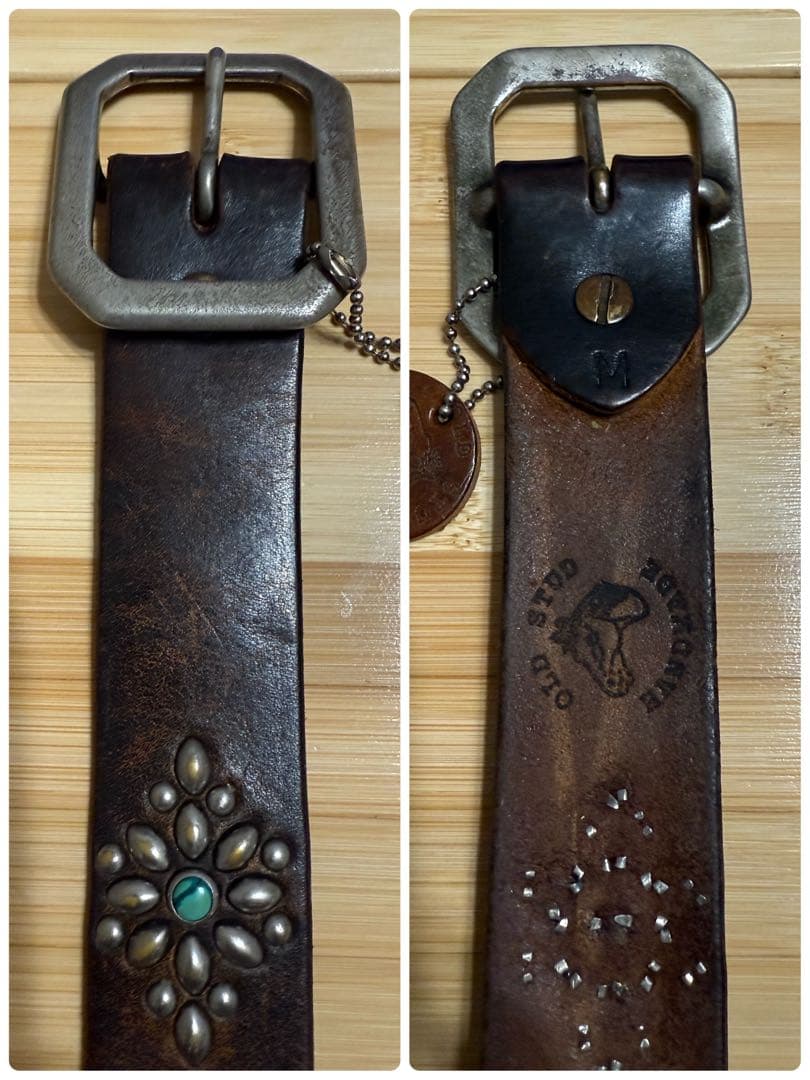 ヒステリックグラマーx オールドスタッズ⭐️ブラック 茶芯⭐️ターコイズストーン⭐️M