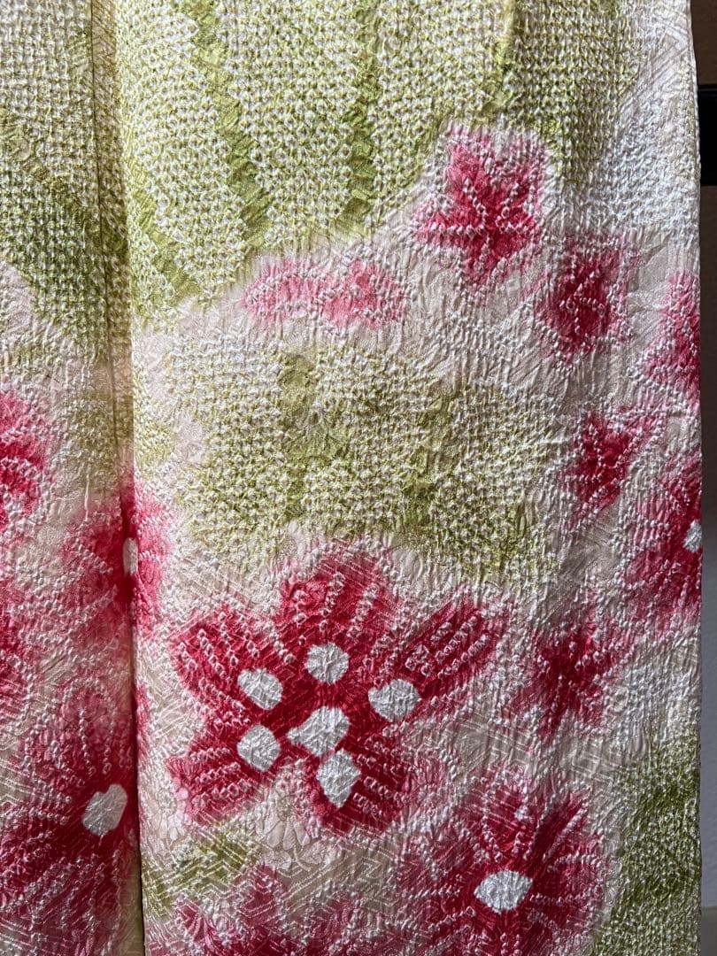 正絹総絞り振袖、長襦袢セット